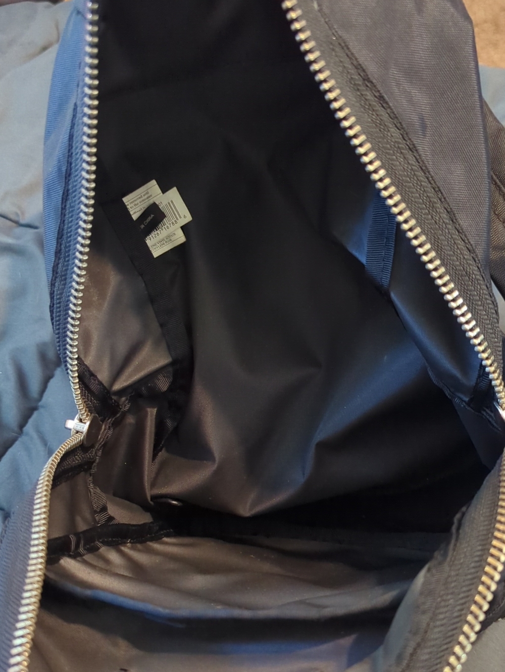 Marc Jacobs Black Nylon Small Zip-Front Backpack Made In Italy - Picture 5 of 6